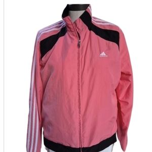 Adidas Vintage 3 Stripe Jacket Womens Size L